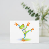 Carte Postale Grenouille de l'arbre dansant (Debout devant)