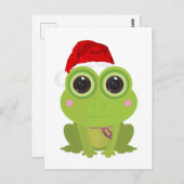 Carte Postale Grenouille de Noël (Devant / Derrière)