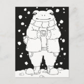 Carte Postale Grenouille de Noël (Devant)