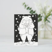 Carte Postale Grenouille de Noël (Debout devant)