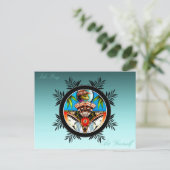 Carte Postale Grenouille de tatouage Tiki (Debout devant)