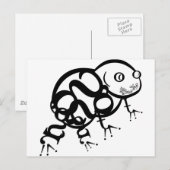 Carte Postale Grenouille de type (Devant / Derrière)