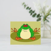 Carte Postale Grenouille de Yoga (Debout devant)