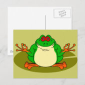 Carte Postale Grenouille de Yoga (Devant / Derrière)