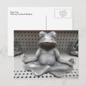 Carte Postale Grenouille de Yoga (Devant / Derrière)