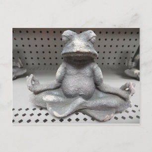 Carte Postale Grenouille de Yoga