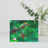 Carte Postale Grenouille des arbres (Debout devant)