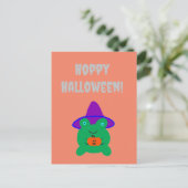 Carte Postale Grenouille d'Halloween Hoppy (Debout devant)