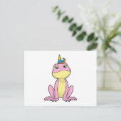 Carte Postale Grenouille en licorne (Debout devant)