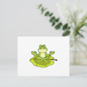 Carte Postale Grenouille en méditation (Debout devant)