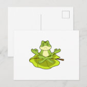 Carte Postale Grenouille en méditation (Devant / Derrière)