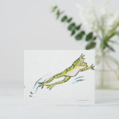 Carte Postale Grenouille en saut 2 (Debout devant)