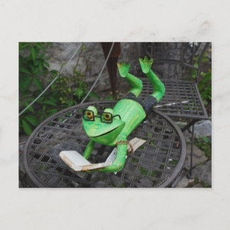 Carte Postale Grenouille en vacances