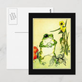 Carte Postale Grenouille et araignée (Devant / Derrière)