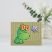 Carte Postale Grenouille et libellule (Debout devant)