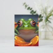 Carte postale Grenouille et Oranges (Debout devant)