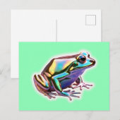 Carte Postale Grenouille Fantaisie (Devant / Derrière)