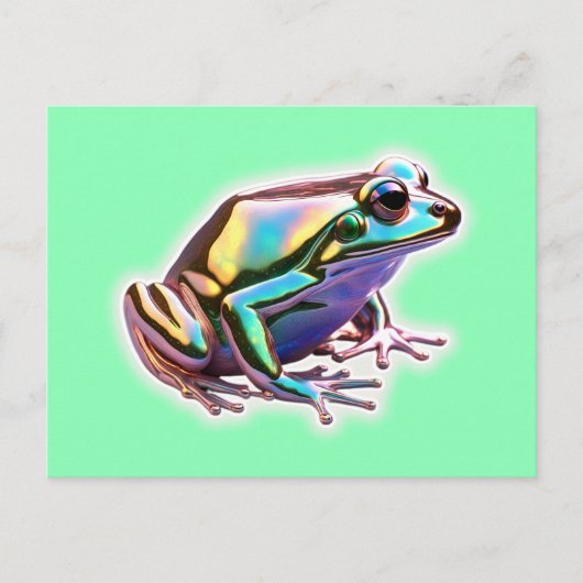Carte Postale Grenouille Fantaisie (Devant)
