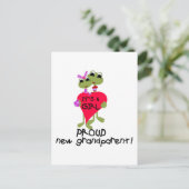 Carte Postale Grenouille grand-parent de chemises et cadeaux pou (Debout devant)