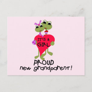 Carte Postale Grenouille grand-parent de chemises et cadeaux pou