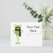 Carte Postale Grenouille hipster (Debout devant)