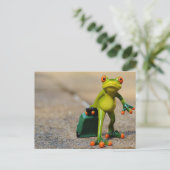 Carte postale Grenouille itinérante (Debout devant)