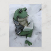 Carte postale Grenouille Lecture (Devant)