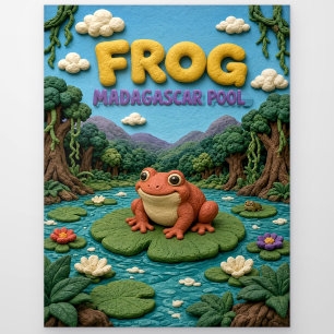 Carte Postale Grenouille Madagascar Piscine Moderne KlayKoo