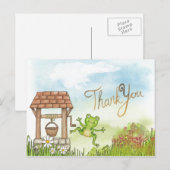 Carte postale Grenouille Merci (Devant / Derrière)