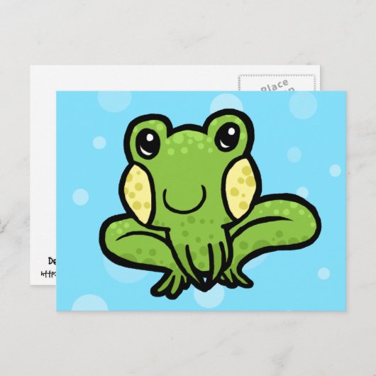 Carte Postale grenouille mouchetée (Devant / Derrière)