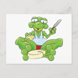 Carte Postale Grenouille n'fromage