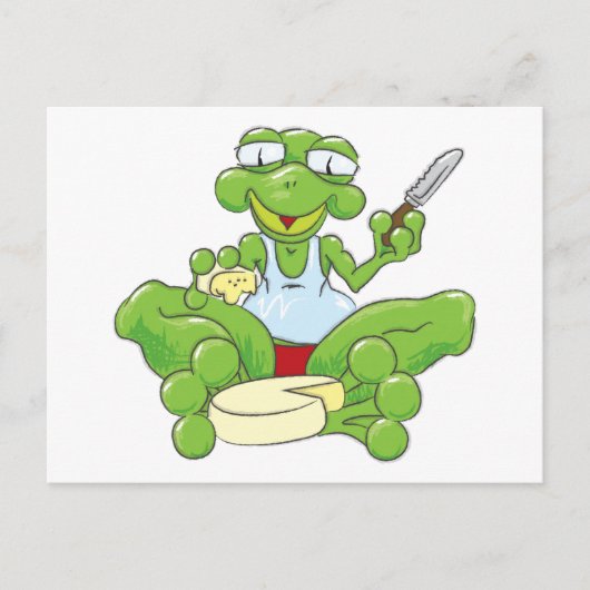Carte Postale Grenouille n'fromage (Devant)