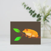 Carte postale Grenouille orange (Debout devant)