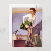 Carte Postale Grenouille pour l'enseignant (Devant / Derrière)