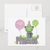 Carte Postale Grenouille Princesse Tshirts et cadeaux d'annivers (Devant / Derrière)