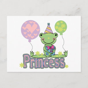 Carte Postale Grenouille Princesse Tshirts et cadeaux d'annivers
