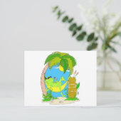 Carte Postale Grenouille relaxante (Debout devant)