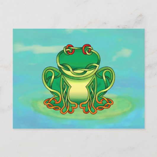 Carte Postale Grenouille remplie (Devant)