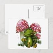 Carte Postale Grenouille rêveuse (Devant / Derrière)