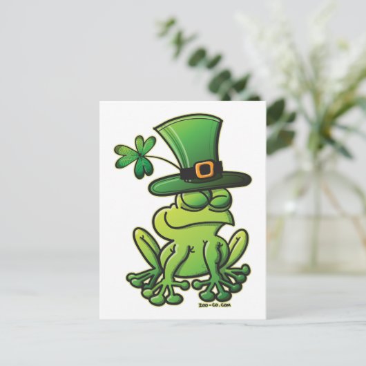 Carte Postale Grenouille Saint Patrick (Debout devant)