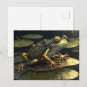 Carte Postale Grenouille Steampunk | Art gothique (Devant / Derrière)