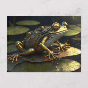Carte Postale Grenouille Steampunk   Art gothique