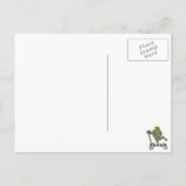 Carte Postale Grenouille sur scooter (Dos)