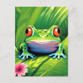 Carte Postale Grenouille tropicale (Devant)