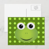 Carte postale Grenouille verte (Devant / Derrière)
