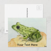 Carte Postale Grenouille verte (Devant / Derrière)