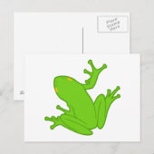 Carte Postale Grenouille verte (Devant / Derrière)