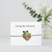 Carte Postale Grenouille verte - Hang... (Debout devant)