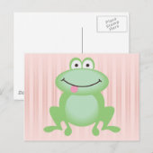 Carte Postale Grenouille verte Luttle (Devant / Derrière)