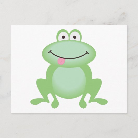 Carte Postale Grenouille verte Luttle (Devant)